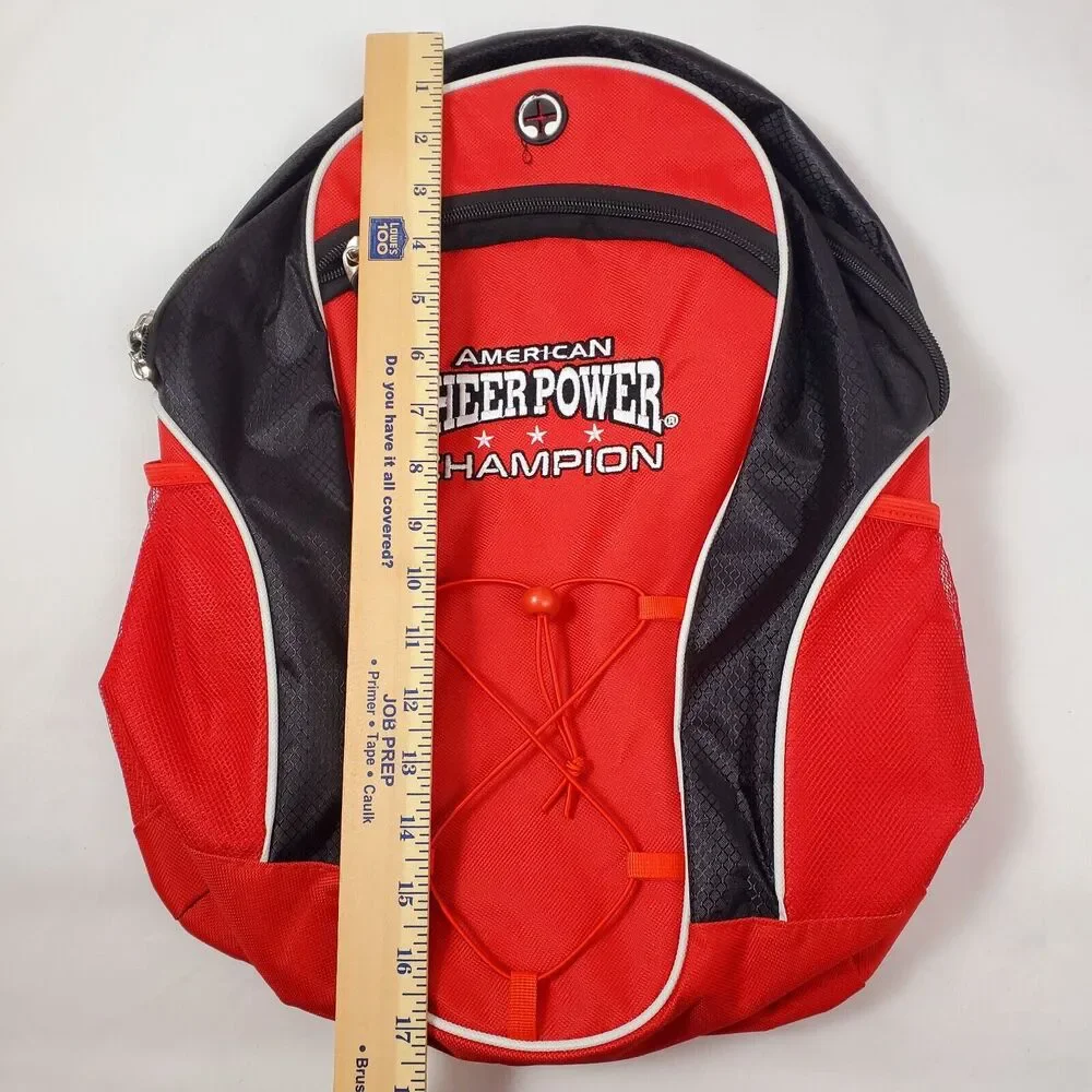 American Cheer Power Champion Backpack Cheerleader Competition Red Girls Gear